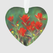 Indische Malerei mit Pinsel - Originelle Blume Ornament (Rückseite)