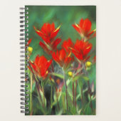 Indische Malerei mit Pinsel - Originelle Blume Planer (Vorderseite)