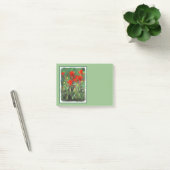 Indische Malerei mit Pinsel - Originelle Blume Post-it Klebezettel (Büro)