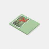 Indische Malerei mit Pinsel - Originelle Blume Post-it Klebezettel (angewinkelt)