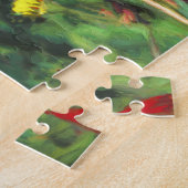 Indische Malerei mit Pinsel - Originelle Blume Puzzle (Seite)