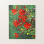 Indische Malerei mit Pinsel - Originelle Blume Puzzle (Vertikal)