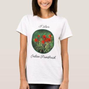 Indische Malerei mit Pinsel - Originelle Blume T-Shirt