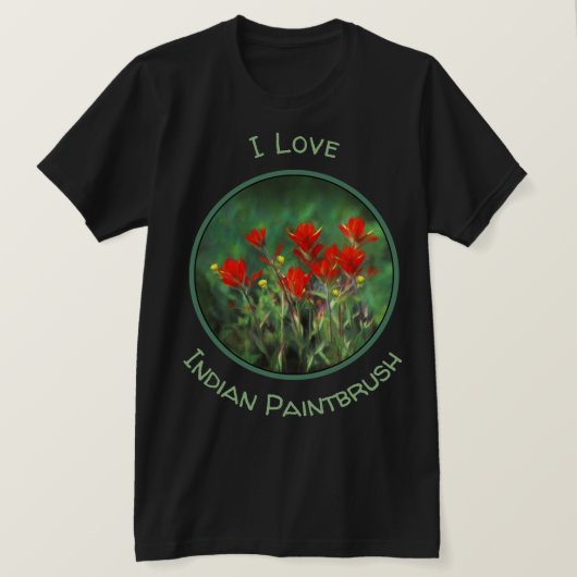 Indische Malerei mit Pinsel - Originelle Blume T-Shirt (Design vorne)
