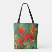 Indische Malerei mit Pinsel - Originelle Blume Tasche (Rückseite)