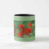 Indische Malerei mit Pinsel - Originelle Blume Tasse (Zentrum)
