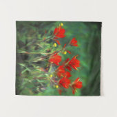 Indische Malerei mit Pinsel - Originelle Blume Wandteppich (Vorderseite (Horizontal))
