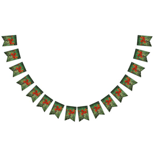 Indische Malerei mit Pinsel - Originelle Blume Wimpelkette (Alle)