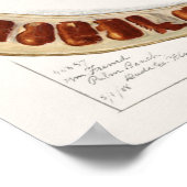 Indische Malerei Tamarind (Tamarindus Indica) Poster (Ecke)