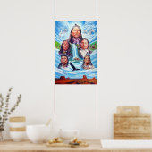 Indische Malerei von Serdar Hizli Poster (Küche)