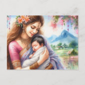 Indische Mama 12 Postkarte (Vorderseite)