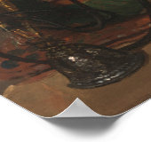 Indische muslimische Frauen rauchen Hookah Poster (Ecke)