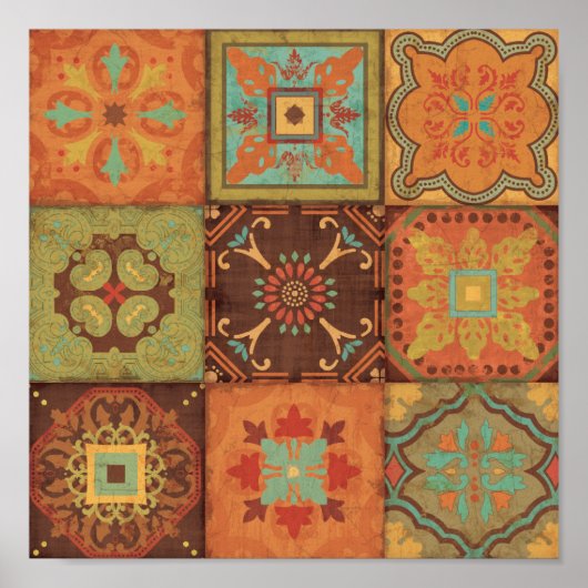 Indische Muster Poster (Vorne)