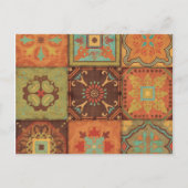 Indische Muster Postkarte (Vorderseite)