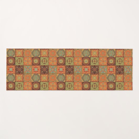 Indische Muster Yogamatte (Vorderseite (Horizontal))