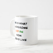 indische Mutter, großartig Kaffeetasse (Vorderseite Links)