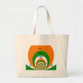 Indische Nationalfarben-Design mit "Hakuna Mat Jumbo Stoffbeutel (Vorne)