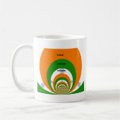 Indische Nationalfarben-Design mit "Hakuna Mat Kaffeetasse (Links)