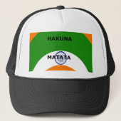 Indische Nationalfarben-Design mit "Hakuna Mat Truckerkappe (Vorderseite)