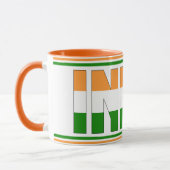 Indische Nationalflagge Patriotischer Kaffee Tasse (Links)