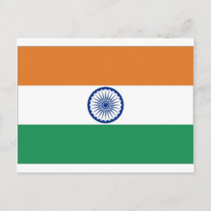 Indische Nationalflagge Postkarte