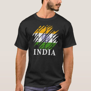 Indische Nationalflagge T-Shirt