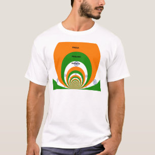 Indische Nationalflaggenfarben Design. Hakuna Mata T-Shirt