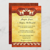 Indische oder afrikanische weiße Elefanten beim Ho Einladung (Vorne/Hinten)