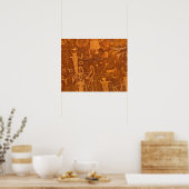 Indische Ottoglyphen, Rochester Panel, Poster (Küche)