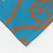Indische Patchwork nahtlos Vintages Design. Fleecedecke (Ecke)