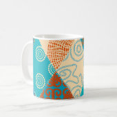 Indische Patchwork nahtlos Vintages Design. Kaffeetasse (Vorderseite Links)