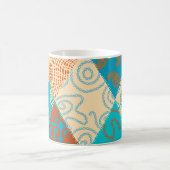 Indische Patchwork nahtlos Vintages Design. Kaffeetasse (Mittel)