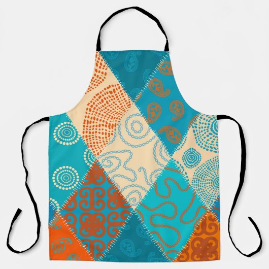 Indische Patchwork nahtlos Vintages Design. Schürze (Vorderseite)