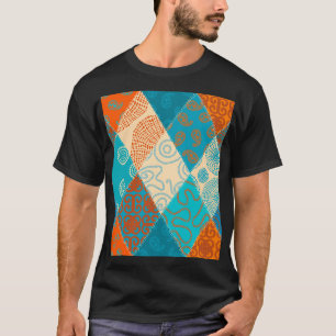 Indische Patchwork nahtlos Vintages Design. T-Shirt