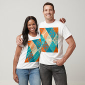 Indische Patchwork nahtlos Vintages Design. T-Shirt (Unisex)
