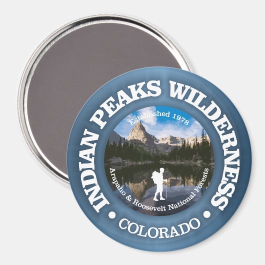 Indische Peaks Wilderness Magnet (Vorderseite/Rückseite)