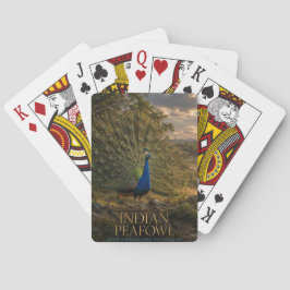 Indische Pfauen-Waldkante ANIMALS Poker Spielkarten