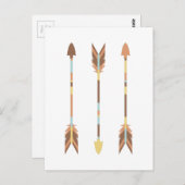 Indische Pfeile Postkarte (Vorne/Hinten)