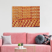 Indische Phulkeri-Stickerei Leinwanddruck (Insitu (Wohnzimmer))