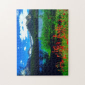 Indische Pinsel-Wildblumen Puzzle (Vertikal)