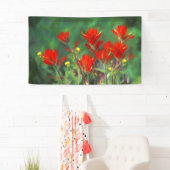Indische Pinselstriche - Original Blume Kunst Banner (Insitu)