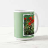 Indische Pinselstriche - Original Blume Kunst Kaffeetasse (VorderseiteRechts)
