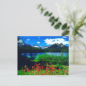 Indische Pinselstriche Postkarte (Stehend Vorderseite)