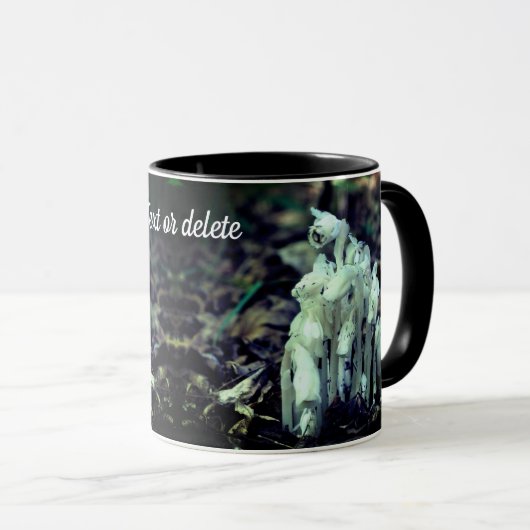 Indische Pipe Wildblumen Natur Personalisiert Tasse (VorderseiteRechts)