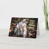 Indische Pipe Wildblumen Personalisiert Geburtstag Karte (Vorderseite)