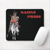 Indische Pride-Plains auf Horseback Mousepad (Mit Mouse)