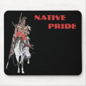 Indische Pride-Plains auf Horseback Mousepad (Vorne)