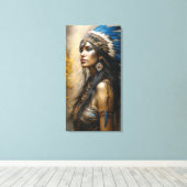 Indische Prinzessin Leinwanddruck (Insitu (Holzboden))