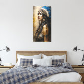 Indische Prinzessin Leinwanddruck (Insitu (Schlafzimmer))