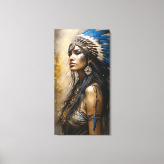 Indische Prinzessin Leinwanddruck (Vorderseite)